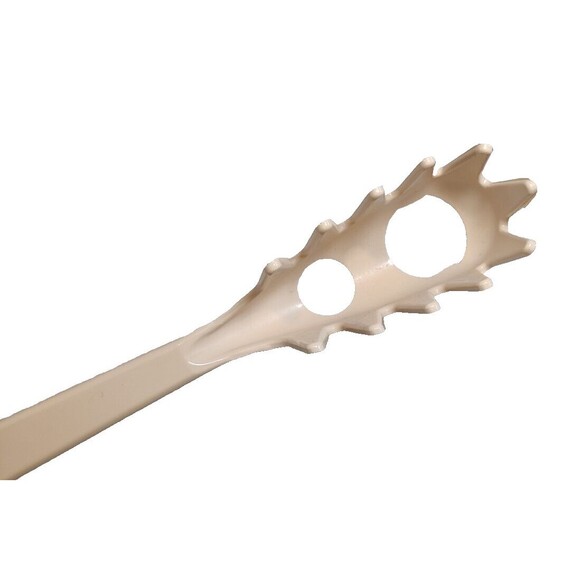 Tailor Made Products Slotted Spaghetti Server USA Spoon Pasta Fork Measure Beige - Picture 3 of 5